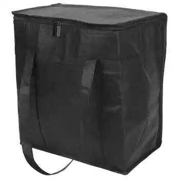  2 упаковки Изолированной многоразовой продуктовой сумки Сумка для доставки еды с двойной застежкой-молнией