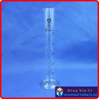  (2 шт./лот) 50 мл градуированный цилиндр, мерный стакан для выпускников, мерный цилиндр для выпускников
