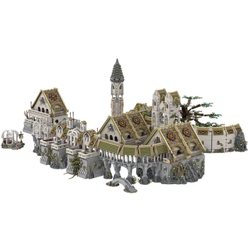 21067 + Шт MOC-62284 UCS Ривенделл - Полный комплект, наборы моделей Волшебного Сказочного города, игрушки из мелких частиц, строительные блоки