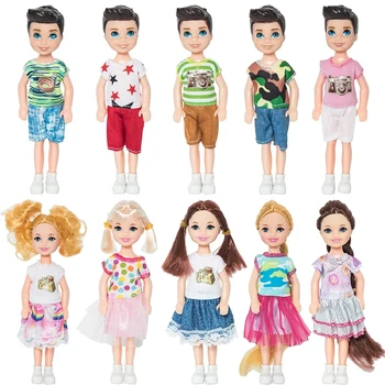  5-Дюймовые аксессуары для мини-куклы Келли, Модная одежда для куклы Челси, наряды для взрослых для девочек, игрушки для детей, подарок на день рождения