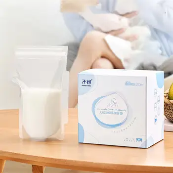  50 Шт. Герметичные Пакеты для грудного молока 200 мл, Сохраняющие Свежесть Пакеты Для Грудного молока, Морозильная Камера Для Материнского Молока, Сумка Для Хранения Молока Для Младенцев