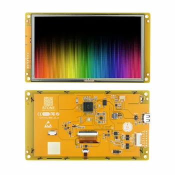  7-дюймовый модуль отображения LCD-TFT HMI серии Intelligent RS232 /TTL с резистивной сенсорной панелью для управления промышленным оборудованием