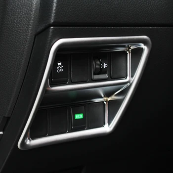  ABS Матовый/из углеродного волокна Для Nissan Pathfinder 2014-2020 аксессуары Автомобильные Фары Переключатель Регулировки Крышки Отделка автомобиля для укладки 1 шт.