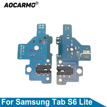  Aocarmo для Samsung Tab S6 Lite P610 P615 Разъем для наушников Аудио Разъем для наушников Маленькая Плата Замена Соединительного Кабеля