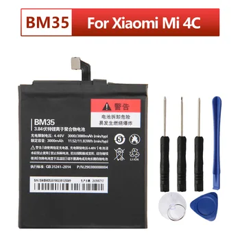  BM35 Сменный аккумулятор для Xiaomi Mi 4C Mi4c Аккумуляторы для телефонов 3080 мАч