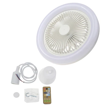  E27 30 Вт светодиодный вентилятор, потолочный вентилятор, светодиодная лампа для домашнего офиса, спальни, кухни