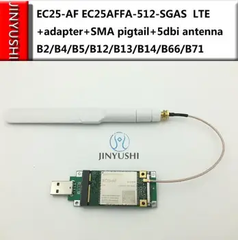 EC25 EC25-AF EC25AFFA-512-SGAS MINI PCIE + USB-адаптер + Антенна LTE B2/B4/B5/B12/B13/B14/B66/B71 для Северной Америки AT & T/ Verizon