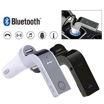  G7 Многофункциональный автомобильный комплект Передатчика Bluetooth Громкой связи FM-передатчик USB MP3 Музыкальный плеер USB Автомобильная сигарета Wondeful