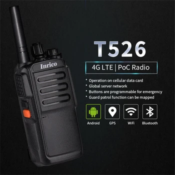  Inrico T526 Zello Мини Профессиональные Портативные рации Poc Talkie Радиолюбительская Рация 4G GPS Bluetooth для Полиции