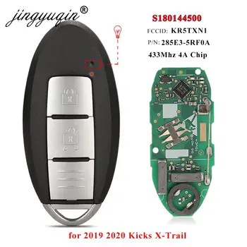  jingyuqin S180144500 Бесключевой Для Nissan Kicks X-Trail 2019 2020 Бесконтактный Умный Автомобильный Брелок 433 МГц 4A NCF29A1M TXN1 285E3-5RF0A