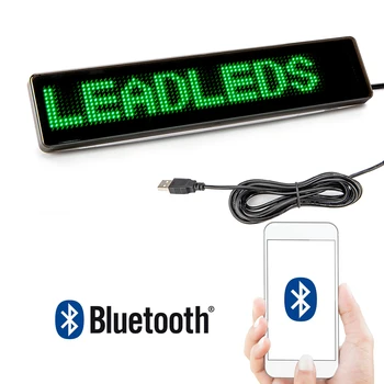  Leadleds Bluetooth LED Автомобильная Вывеска Доска Объявлений DC5V с Питанием от USB с 2шт Присосками для Витрины магазина Windows