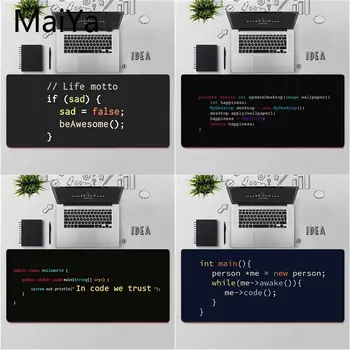  Maiya Высококачественный программный код, коврик для мыши для ноутбука, Бесплатная Доставка, Большой коврик для мыши, коврик для клавиатуры