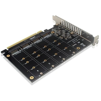  PH44 NVME с 4-дисковой матрицей PCIE Signal Split Array Card