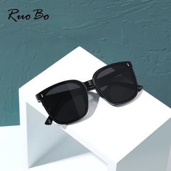  RUOBO Бренд Oversize Классический Дизайн Солнцезащитные Очки Для Вождения Для Мужчин И Женщин TR90 Солнцезащитные Очки Нейлоновые Линзы Goggle UV400 Gafas De Sol