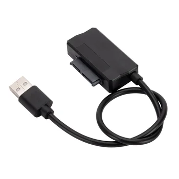  SATA7P + 6P к USB2.0 Ноутбук Внешний оптический привод Коробка Кабель для передачи данных USB SATA Кабель Easy Drive 30 см для ноутбука CD-