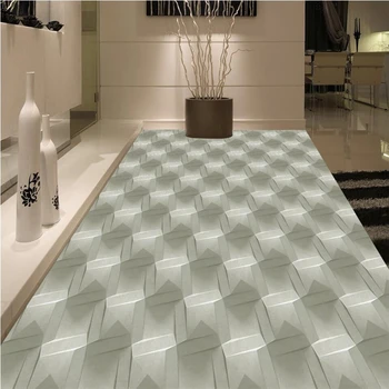  wellyu Современный трехмерный геометрический абстрактный узор 3D напольное покрытие на заказ крупномасштабные фрески из ПВХ толстая напольная паста