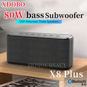  Xdobo X8 Plus 80 Вт Саундбар Bluetooth Динамик Портативная Колонка Аудиофильский Открытый Беспроводной Сабвуфер 10040 мАч TWS Boomox для ПК