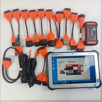 XTRUCK Y009 Мультибрендовая инженерная техника, диагностический инструмент для строительного экскаватора и планшет FZ-G1 В полном комплекте