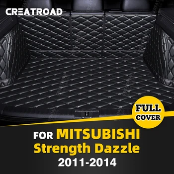  Автоматический коврик для багажника с полным покрытием для внедорожника Mitsubishi Strength Dazzle 2011-2014, накладка для грузового лайнера, Аксессуары для защиты интерьера