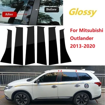  Автомобильные Аксессуары Дверная Оконная Накладка для Mitsubishi Outlander 2013-2017 2018 2019 2020 2021 Декоративные Наклейки На Столбы