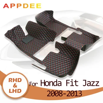  Автомобильные коврики APPDEE для Honda Fit Jazz 2008 2009 2010 2011 2012 2013, автомобильные ковровые покрытия на заказ