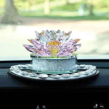  Автомобильный Парфюмированный Тип Сиденья Diamond Crystal Lotus Украшение интерьера Автомобиля Ароматический Автомобильный Парфюмированный Декор для женщин