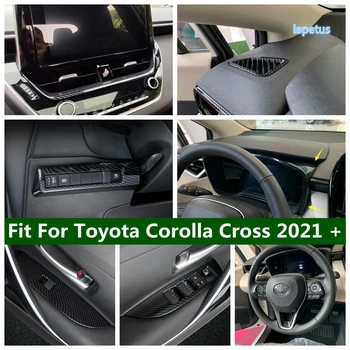  Аксессуары Из Углеродного Волокна Для Toyota Corolla Cross 2021-2023 Для Рулевого колеса/Двери Наручные/Переключения передач Гандбольная Накладка