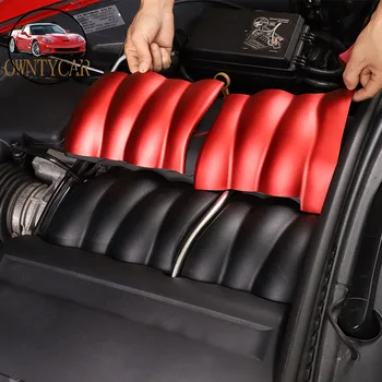  Алюминиевый сплав Для Chevrolet Corvette C6 2005-2013, Защитная крышка впускного отверстия двигателя автомобиля, аксессуары для модификации автомобиля