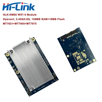  Бесплатная Доставка HLK-RM60 MT7621AN + MT7905 WiFi 6 Модуль Беспроводного маршрутизатора Openwrt с 128 м оперативной памятью и 16 м SPI-вспышкой