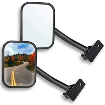  Боковое зеркало Заднего вида Jeep Wrangler TJ JK 4X4 для Бездорожья Morror Прямоугольные Зеркала Заднего вида, 2