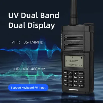  Двухдиапазонная Портативная Рация 5 Вт Водонепроницаемый Профессиональный Приемопередатчик VHF/UHF Трехдиапазонный 136-174\400-480 МГц