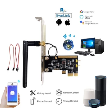  Для Alexa Smart Home PCIE Компьютер Дистанционный переключатель Wifi Smart PC Запуск Поддержка стартовой карты Ewelink Alexa Echo Новый
