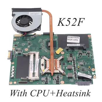  Для ASUS K52F Материнская плата с радиатором + процессор Вместо K52DY A52D K52DE K52D X52D K52DR K52J A52J K52JR K52 K52J ОСНОВНАЯ ПЛАТА