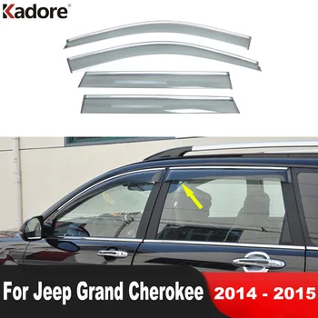  Для Jeep Grand Cherokee 2014 2015 Дефлектор Окна Защита От Солнца и Дождя, козырек, защита от Тента, Защитная крышка, отделка автомобильных Аксессуаров