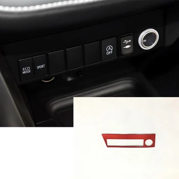  Для Toyota RAV4 2016 2017 аксессуары ABS Пластик Красный интерьер автомобиля крышка прикуривателя Отделка украшения стайлинга автомобилей 1шт