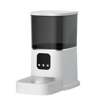  Домашняя камера 6L Smart Automatic Pet Feeder Tuya Wireless Wifi Alexa Google Voice Control 1080P Двусторонний разговор с камерой