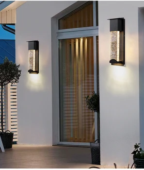  Европейский роскошный хрустальный пузырьковый светодиодный Водонепроницаемый настенный светильник IP67 85 ~ 265 В, настенный светильник для спальни, прикроватной тумбочки, гостиной, бра