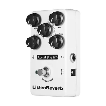  Звуковая педаль гитарного эффекта Dream Listen Reverb с 8 эффектами, гитарные педали True Bypass