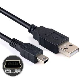  Кабель для зарядки данных, шнур-адаптер USB 2.0 A от штекера до Mini 5 Pin B, Лучший черный, длина 30-500 см, Кабели для передачи данных, USB-удлинитель