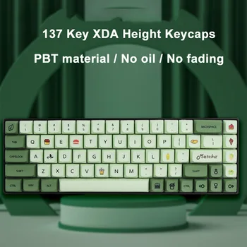  Колпачки для механических Клавиатур137 Клавиш ABS Контрастные Цветные Колпачки для клавиш OEM 61/87/104 Layout Double Transmission Key Cap Keyboard Kit