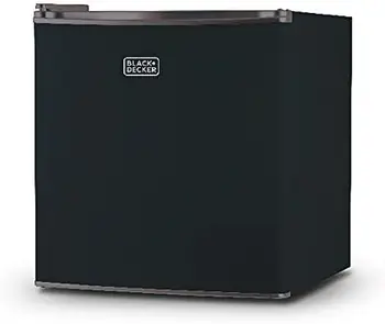  Компактный холодильник Energy Star, однодверный мини-холодильник с морозильной камерой, 1,7 кубических фута, черный