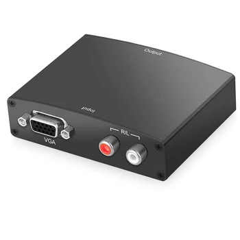  Конвертер HDM1 в VGA Кабель-адаптер HDM1 input to VGA output hdm1 vga адаптер со звуком и блоком питания для PS4 PS4 pro Apple TV