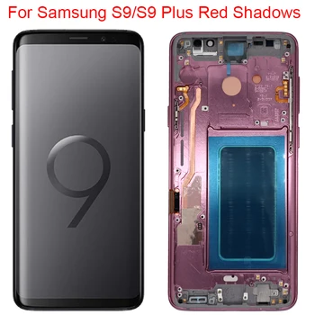  Красные Тени S9 Экран Для Samsung Galaxy S9 Plus ЖК-дисплей С Рамкой Galaxy S9 SM-G960F G965A Сенсорная Панель Дигитайзер В Сборе