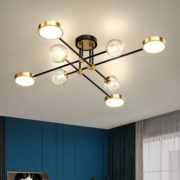  Лампа для гостиной 2021 новый стиль, современный минималистичный свет, роскошные потолочные светильники в скандинавском стиле для главной спальни, светодиодное освещение в помещении