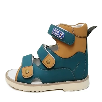  Летние Зеленые Детские Сандалии Для мальчиков и девочек, Ортопедическая обувь для детей, обувь на плоской подошве для малышей, Размер 20-36