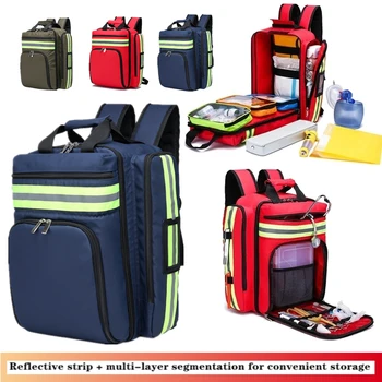  Медицинская сумка большой емкости для отсортированного хранения, набор для выживания в походе, тактический рюкзак, рюкзак для экстренного спасения, аптечка первой помощи