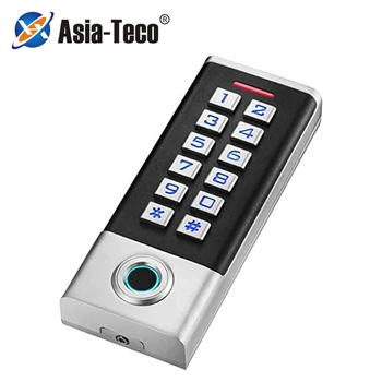  Металлический Отпечаток пальца IP68 Водонепроницаемый RFID Автономный Считыватель карт контроля доступа Система Открывания дверных Замков Клавиатура