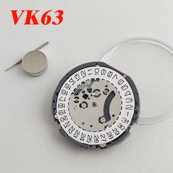  Механизм VK63 Высокоточный кварцевый хронограф Наручный механизм для часов Замена для СЕРИИ VK VK63-положение 