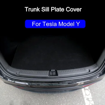  Модель Y, накладка на порог багажника, резиновый протектор TPE для Tesla, модель Y, Защита порога, бампера от загрязнения