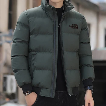  Мужская зимняя куртка и пальто, хлопковое пальто 2023, Новая куртка-парка, мужская ветрозащитная толстая теплая мужская парка Европейского размера XS-3XL